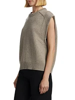 Mari Wool-Cashmere Boxy Top