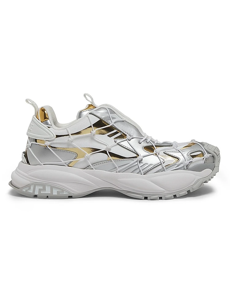 Metallic Netted Sneakers