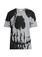 Skull Cotton Crewneck T-Shirt
