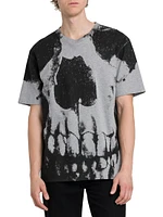 Skull Cotton Crewneck T-Shirt