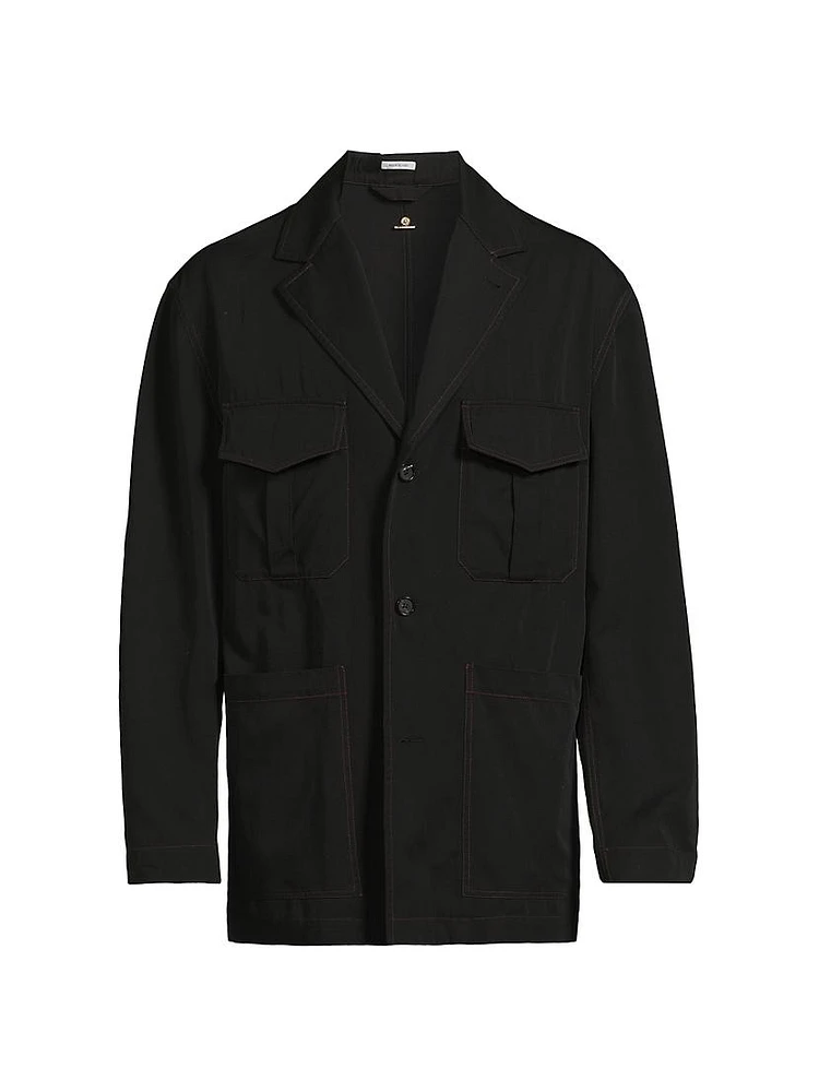 Deconstructed Wool Jacket