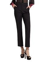 Vega Stretch Cotton High-Rise Crop Pants