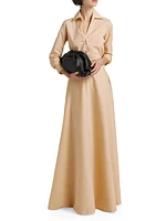 Atena Cotton-Blend Button-Front Shirt