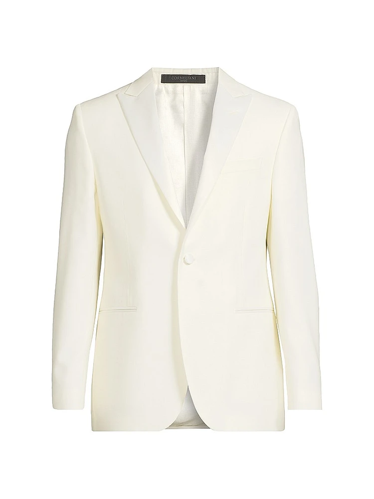 Peak Lapel Wool Dinner Jacket