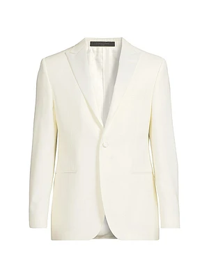 Peak Lapel Wool Dinner Jacket