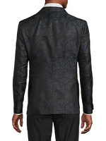 Jacquard Silk Blazer
