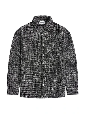 Tweed Oversized Button Up
