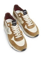 Running Leather Low-Top Sneakers