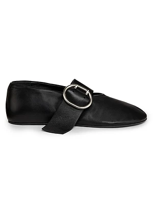 Leather Ballerina Flats