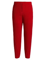 Pleated Ankle-Length Pants