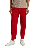 Pleated Ankle-Length Pants