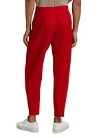 Pleated Ankle-Length Pants