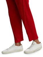 Pleated Ankle-Length Pants
