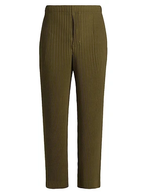 Pleats Crop Pants