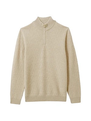 Chester Wool Quarter-Zip Sweater