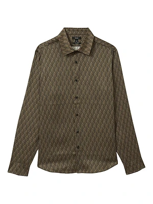 Lafraneire Monogram Long-Sleeve Shirt