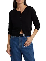 Clara Cashmere & Wool Crewneck Cardigan