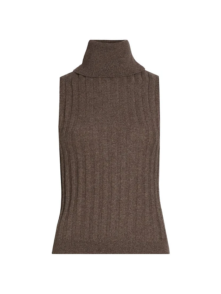 Rowyn Cashmere Turtleneck Tank