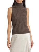 Rowyn Cashmere Turtleneck Tank