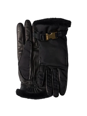 Re-Nylon and Shearling Gloves