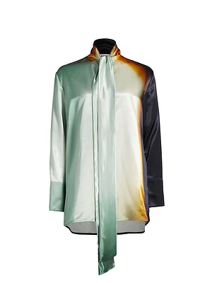 Fluid Scarf Blouse