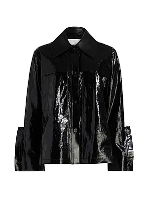 Lacquered Linen Sport Jacket