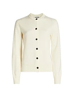 Crewneck Wool Cardigan