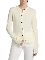 Crewneck Wool Cardigan