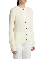 Crewneck Wool Cardigan