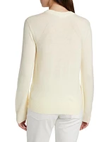 Crewneck Wool Cardigan