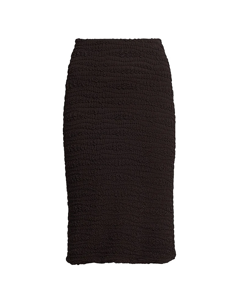 Textured Knit Pencil Skirt