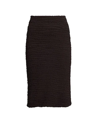 Textured Knit Pencil Skirt