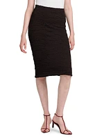 Textured Knit Pencil Skirt