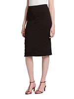 Textured Knit Pencil Skirt
