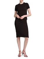 Textured Knit Pencil Skirt
