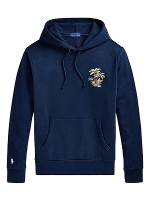 Embroidered Loopback Fleece Hoodie