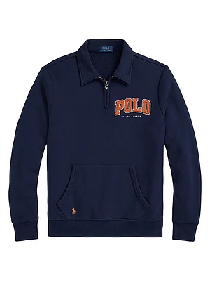 The RL Fleece Logo Collared Sweatshirt