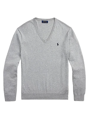Cotton V-Neck Sweater