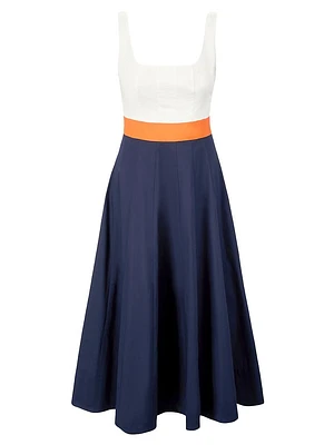Wells Colorblocked Midi-Dress