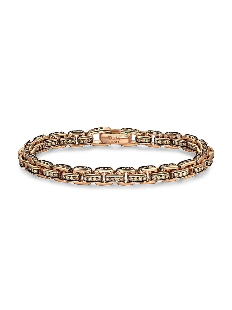 Box Chain Bracelet 18K Rose Gold