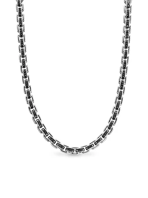 Box Chain Necklace Sterling Silver