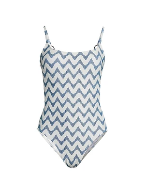 Grace Barcelona Chevron One-Piece Swimsuit