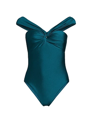 Betsy Gloss Bandeau One-Piece Swimsuit