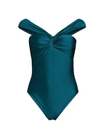 Betsy Gloss Bandeau One-Piece Swimsuit