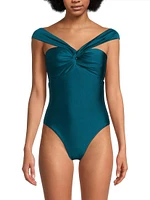 Betsy Gloss Bandeau One-Piece Swimsuit