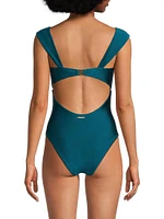 Betsy Gloss Bandeau One-Piece Swimsuit