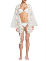 Jessie Eyelet Cotton Cover-Up Minidress