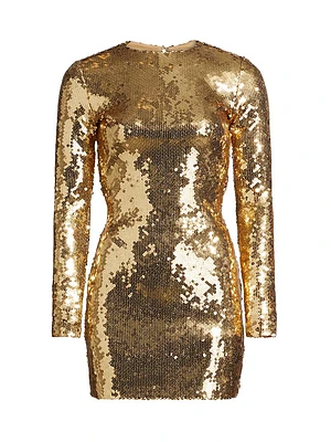 Sequined Body-Con Minidress
