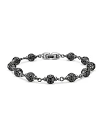 Spiritual Beads Rosary Bracelet Sterling Silver