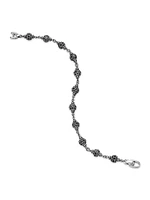 Spiritual Beads Rosary Bracelet Sterling Silver
